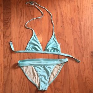 NWOT Banana Republic Aqua String Bikini XS